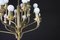 Lámpara de araña Mid-Century de latón de Staff in the Style of Sciolari, años 70, Imagen 7