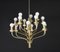 Mid-Century Brass Chandelier from Staff in the Style of Sciolari, 1970s 8