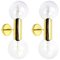 Mid-Century German Wall Sconces by Motoko Ishii by Staff, 1970s, Image 1