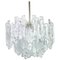 Large Austrian Murano Ice Glass Chandelier from Kalmar, 1960s 2