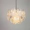 Large Austrian Murano Ice Glass Chandelier from Kalmar, 1960s 10