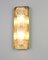 Large German Murano Ice Glass Vanity Sconces from Kaiser, 1970s 3