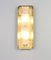 Large German Murano Ice Glass Vanity Sconces from Kaiser, 1970s, Image 2