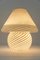 German Glass Mushroom Table Lamps from Peill & Putzler, 1970s, Image 8