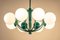 Mid-Century German Green Orbital Ceiling Lamp Pendant from Kaiser, 1960s, Image 12