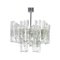 Large Austrian Murano Ice Glass Chandelier from Kalmar, 1960s, Image 1