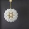 German Sputnik Chandelier with Snow Glass Ball from Doria, 1970s, Image 9