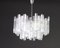 Large Austrian Murano Ice Glass Chandelier from Kalmar, 1960s 7