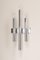 Large Italian Chrome Wall Sconces in the Style of Sciolari, 1970s, Set of 2, Image 2