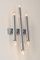 Large Italian Chrome Wall Sconces in the Style of Sciolari, 1970s, Set of 2 6
