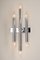 Large Italian Chrome Wall Sconces in the Style of Sciolari, 1970s, Set of 2 8