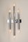 Large Italian Chrome Wall Sconces in the Style of Sciolari, 1970s, Set of 2, Image 8