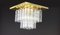 Large German Brass Crystal Glass Chandelier from Limburg, 1960s, Image 7