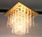 Large German Brass Crystal Glass Chandelier from Limburg, 1960s 2