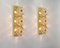 Crystal Glass Wall Sconces by Sciolari for Peill & Putzler, Set of 2 3