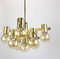 Large Italian Brass Chandelier from Sciolari, 1960s 2