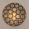 Iron and Clear Glass Ceiling Light by Limburg, Germany, 1960s, Image 3