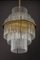 Lámpara colgante alemana pequeña con barra de cristal, años 70, Imagen 10