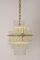 Lámpara colgante alemana pequeña con barra de cristal, años 70, Imagen 8