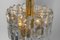 Gilt Brass and Crystal Glass Light Fixture from Kalmar, Austria, 1970s 7