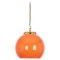 Orange Glass Pendant Light by Peill Putzler, Germany, 1970 1