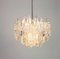 Large Murano Ice Glass Chandelier from Kalmar, Austria, 1960s, Image 6