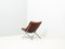 Molinari Leather Folding Lounge Chair by Teun Van Zanten 3