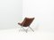 Molinari Leather Folding Lounge Chair by Teun Van Zanten, Image 3