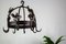Wrought Iron and Metal Rooster Hanging Pot Rack, Image 7
