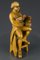 Hand Carved Wooden Figurative Sculpture of a Professor with Books, Image 2