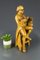 Hand Carved Wooden Figurative Sculpture of a Professor with Books 17