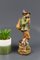 Hand Carved and Hand Painted Wooden Sculpture of a Hunter with Dog 7