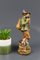 Hand Carved and Hand Painted Wooden Sculpture of a Hunter with Dog, Image 7