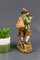 Hand Carved and Hand Painted Wooden Sculpture of a Hunter with Dog, Image 6