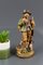 Hand Carved and Hand Painted Wooden Sculpture of a Hunter with Dog, Image 8