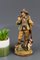 Hand Carved and Hand Painted Wooden Sculpture of a Hunter with Dog 9