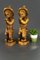 German Hand Carved Wood Figurative Sculptures of Two Boy Musicians, Set of 2 11