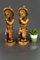 German Hand Carved Wood Figurative Sculptures of Two Boy Musicians, Set of 2, Image 11