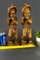 German Hand Carved Wood Figurative Sculptures of Two Boy Musicians, Set of 2, Image 20