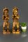 German Hand Carved Wood Figurative Sculptures of Two Boy Musicians, Set of 2 12