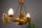 German Carved Wood Two-Light Wine Cellar Chandelier, Image 8