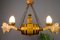 Lampadario a due luci in legno intagliato, Germania, Immagine 12