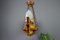 German Carved Wood Two-Light Wine Cellar Chandelier, Image 9