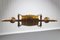 German Carved Wood Two-Light Wine Cellar Chandelier 17