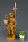 Lámpara escultural de madera tallada a mano que representa a un sereno con farol, Alemania, Imagen 13