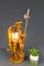 Handgeschnitzte Holz Skulptur Lampe Nachtwächter mit Laterne, Deutschland 15