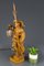Lampada scultorea in legno intagliato a mano raffigurante guardiano notturno con lanterna, Germania, Immagine 12