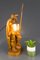 Handgeschnitzte Holz Skulptur Lampe Nachtwächter mit Laterne, Deutschland 6