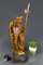 Handgeschnitzte Holz Skulptur Lampe Nachtwächter mit Laterne, Deutschland 16