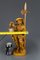 Hand Carved Wooden Sculpture Lamp Depicting Night Watchman with Lantern, Germany 18